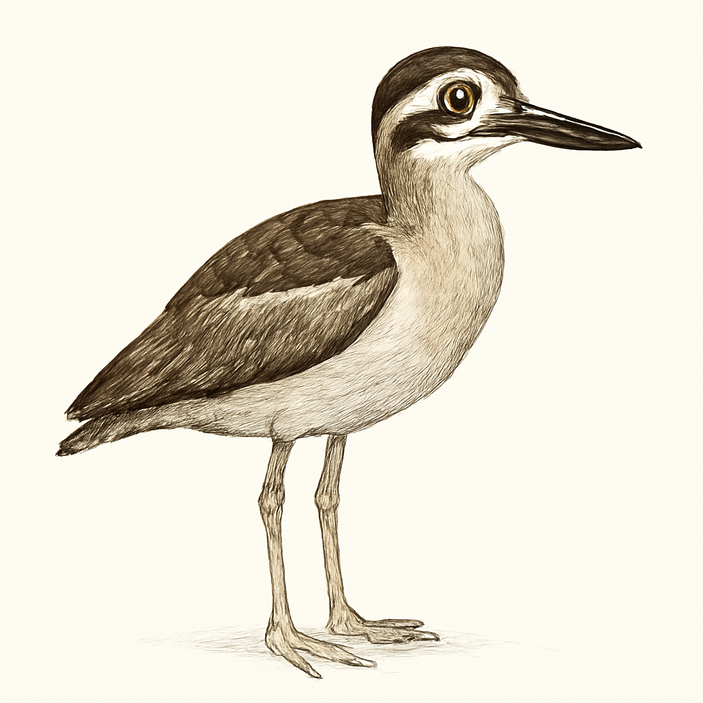 Beach Thick-knee illustration