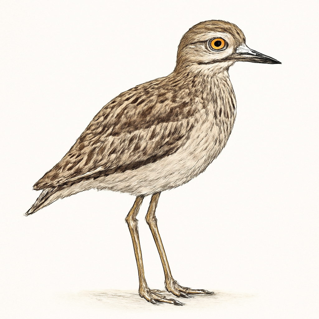 Illustration de Oedicnème vermiculé
