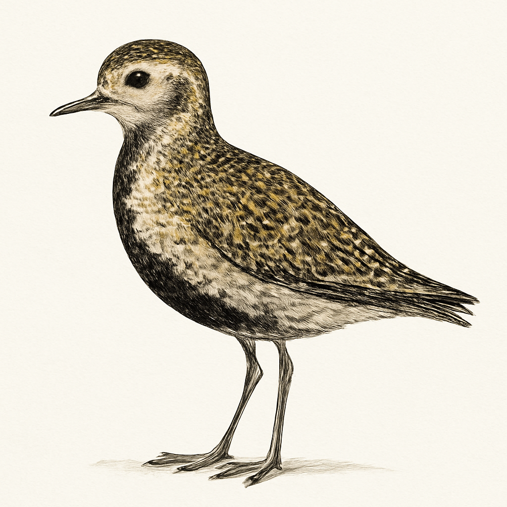 European Golden Plover illustration