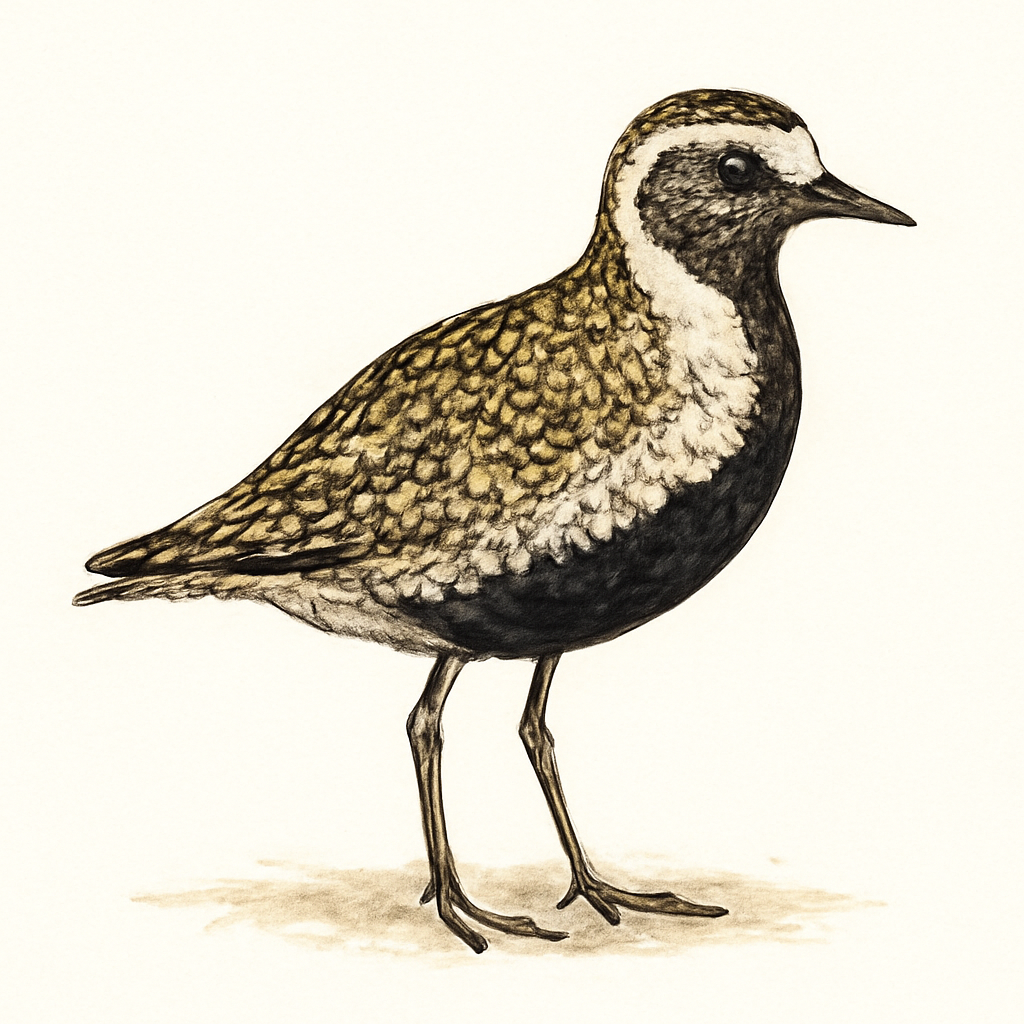 American Golden Plover illustration
