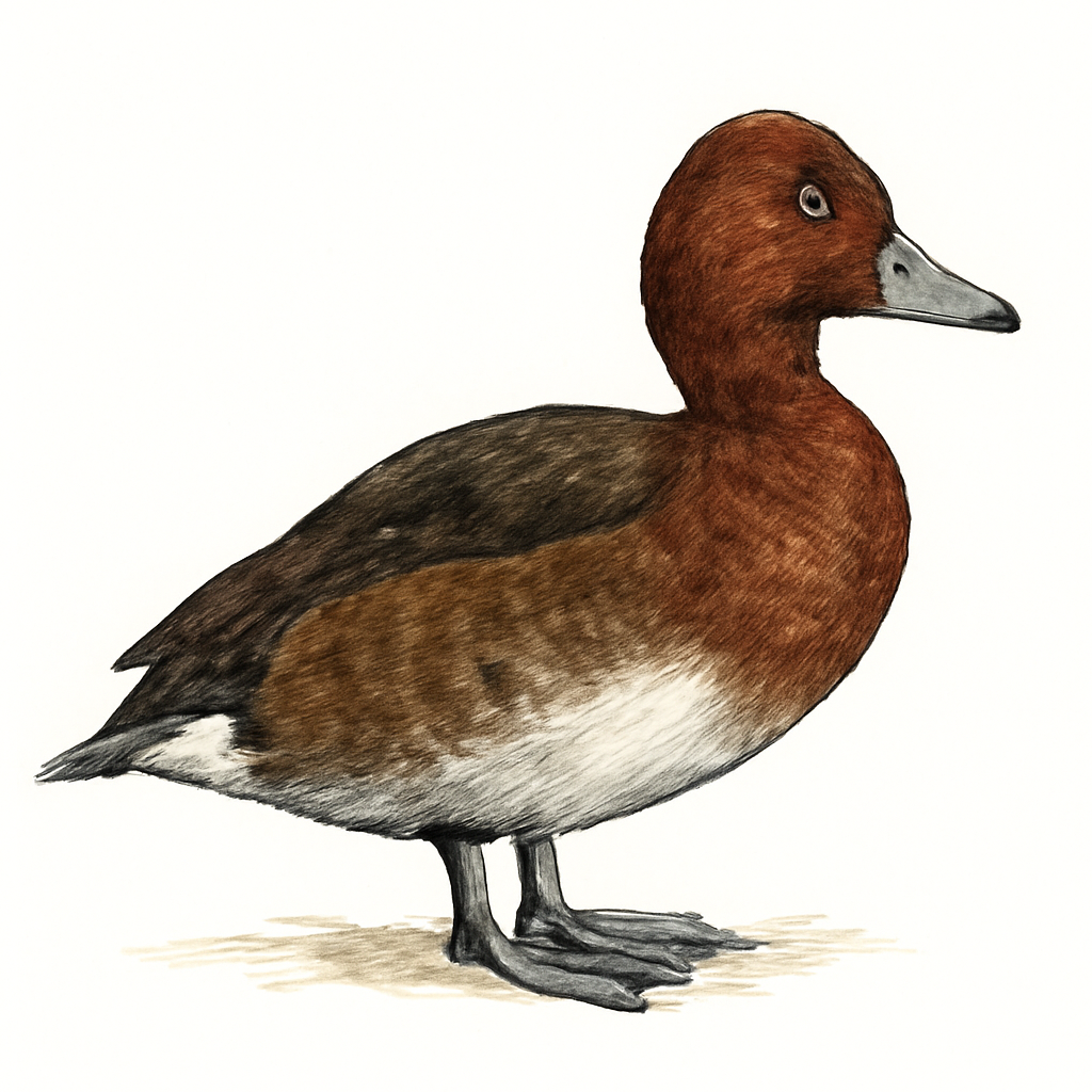 Ferruginous Duck illustration