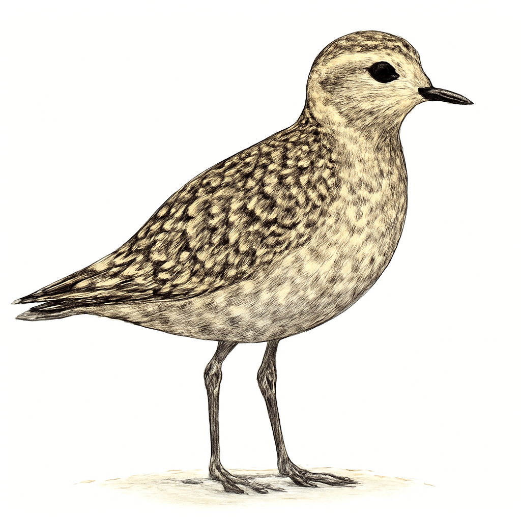 Pacific Golden Plover illustration