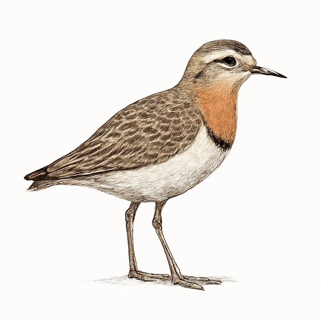 Tawny-throated Dotterel illustration