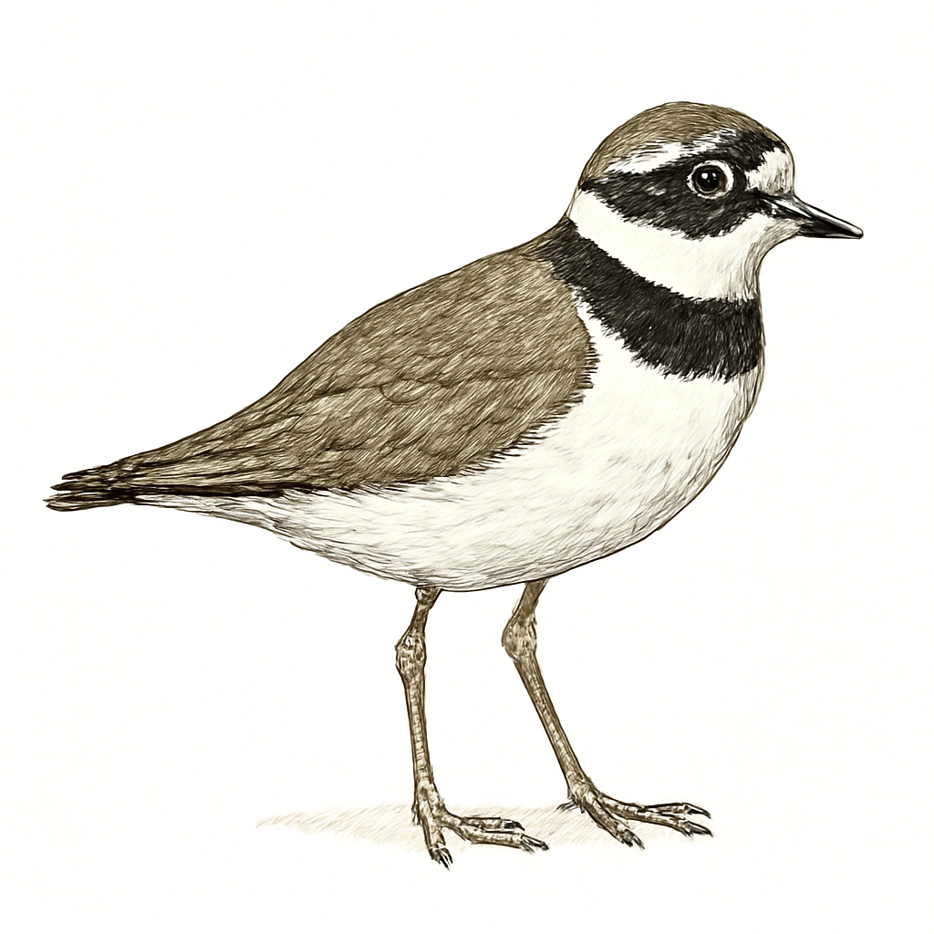 Common Ringed Plover illustration