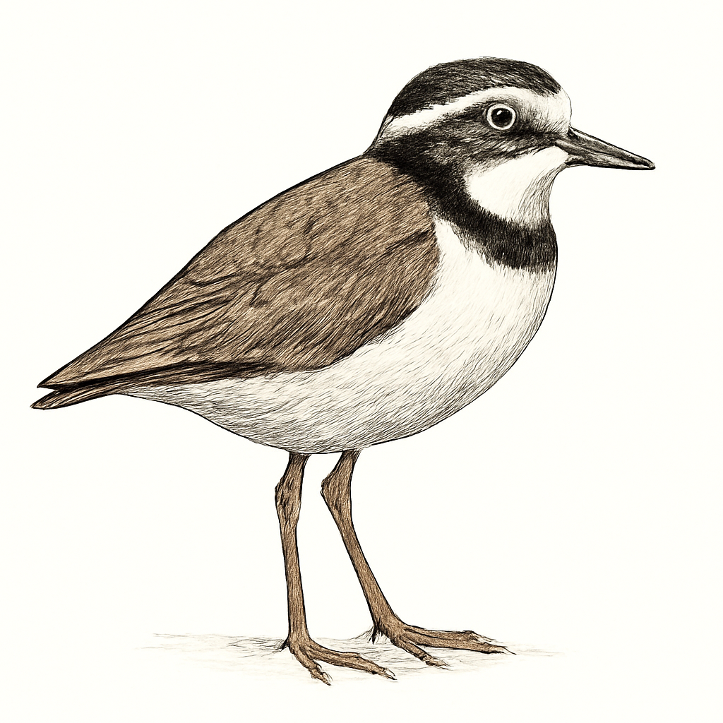 Forbes's Plover illustration