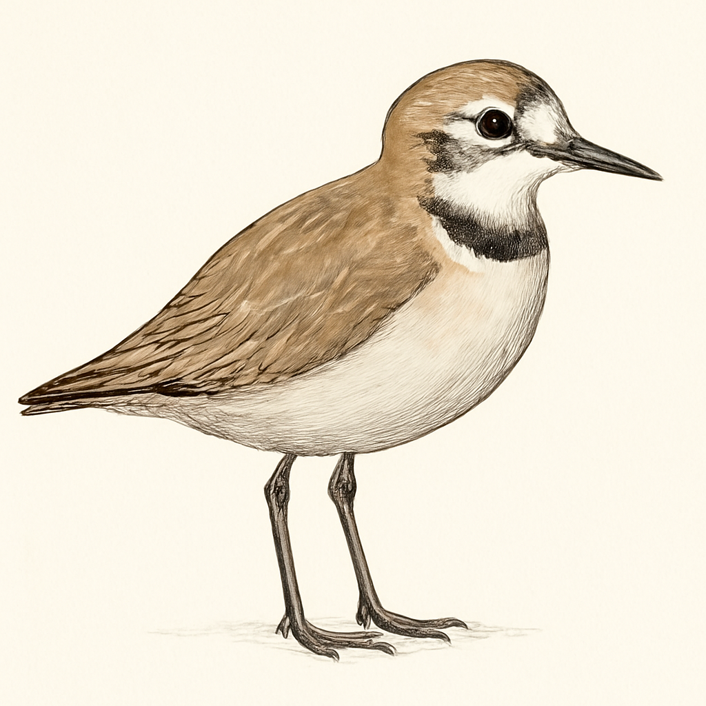 Caspian Plover illustration