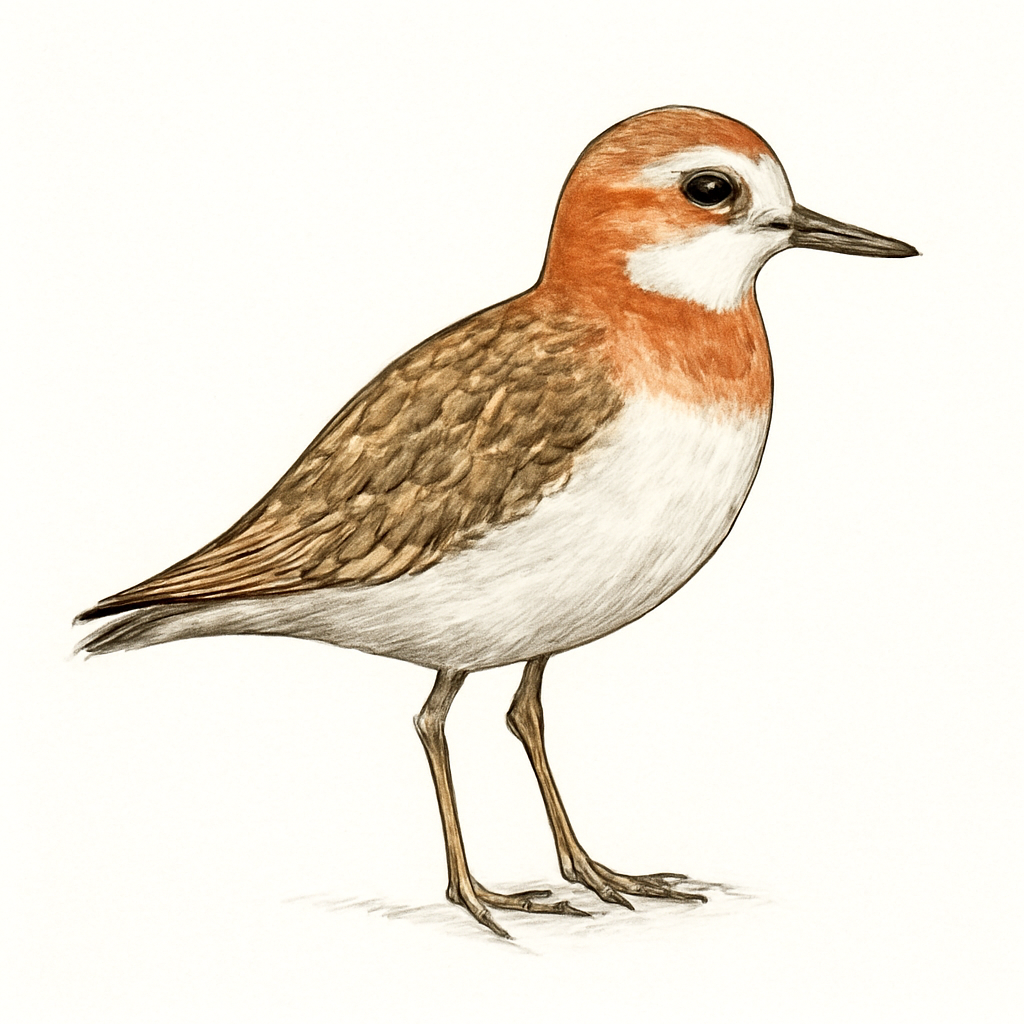Illustration von Kolymaregenpfeifer