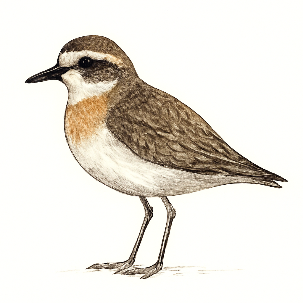 Illustration von Tibetregenpfeifer