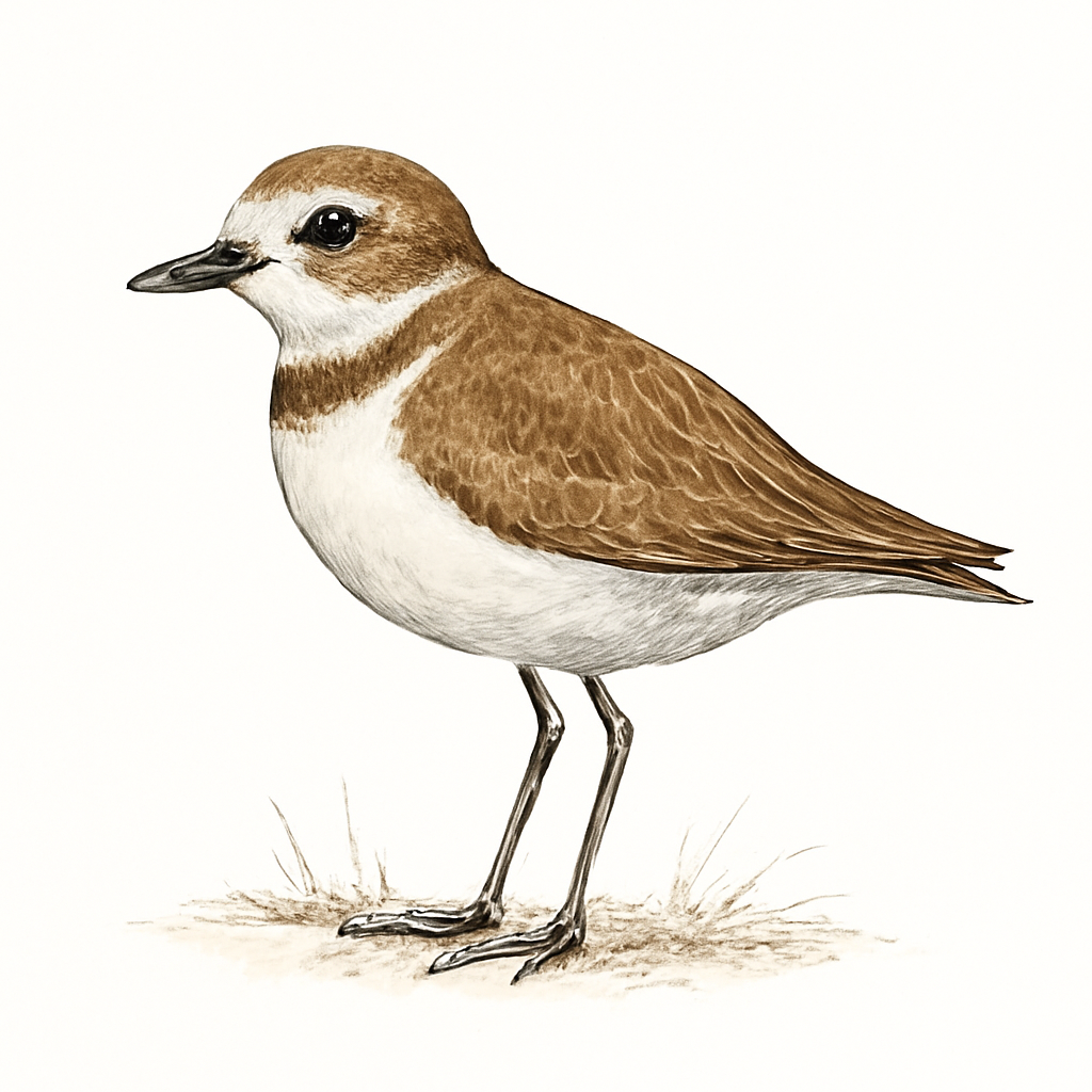 Wilson's Plover illustration