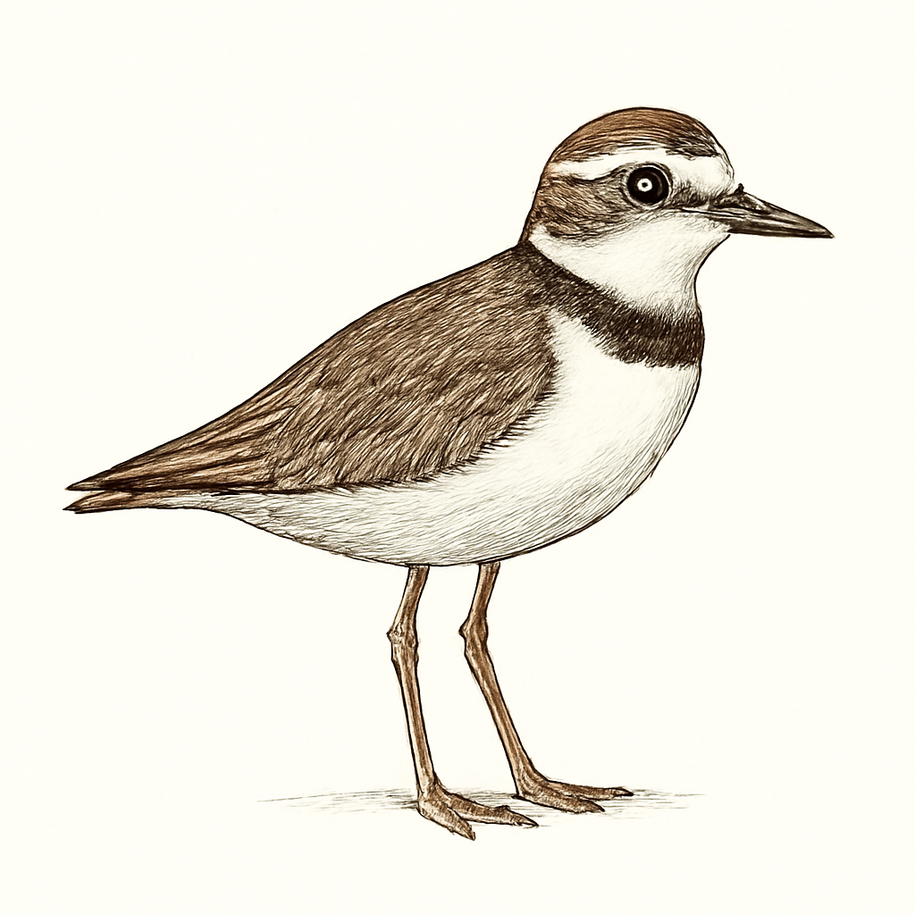 Ilustración de Chorlitejo de Azara