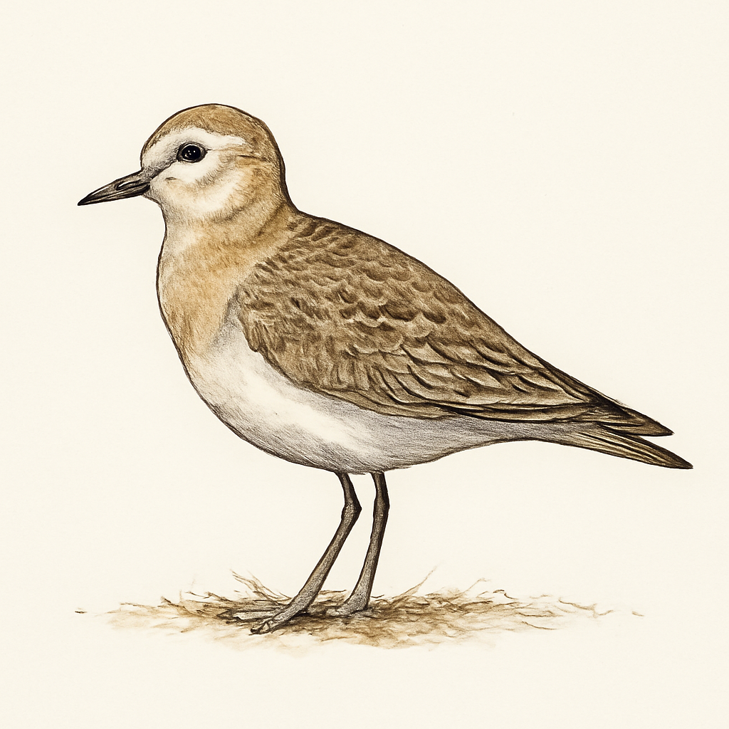 Mountain Plover illustration