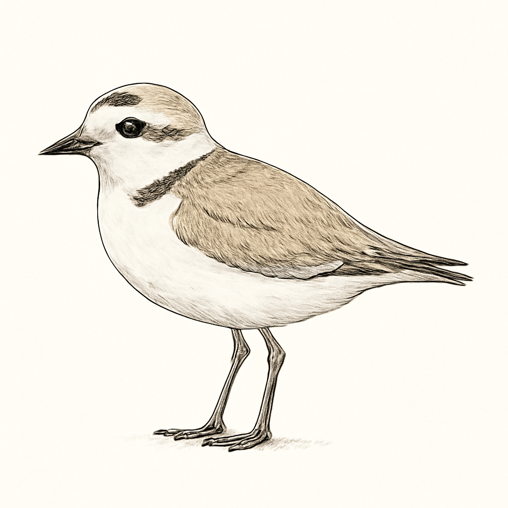 Illustration de Pluvier neigeux