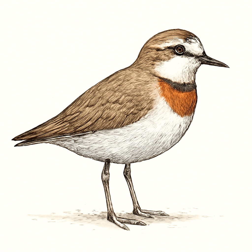 Illustration von Rotband-Regenpfeifer