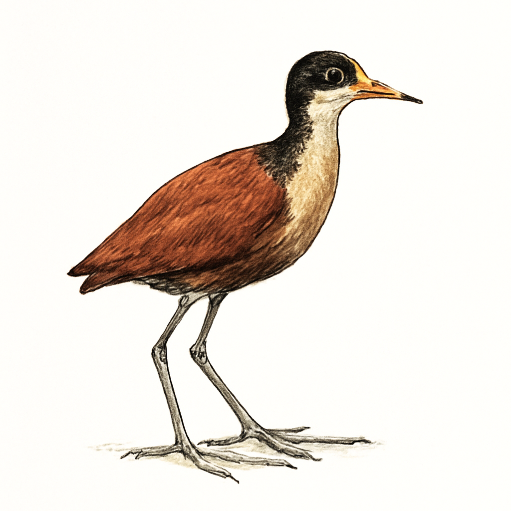 Northern Jacana illustration