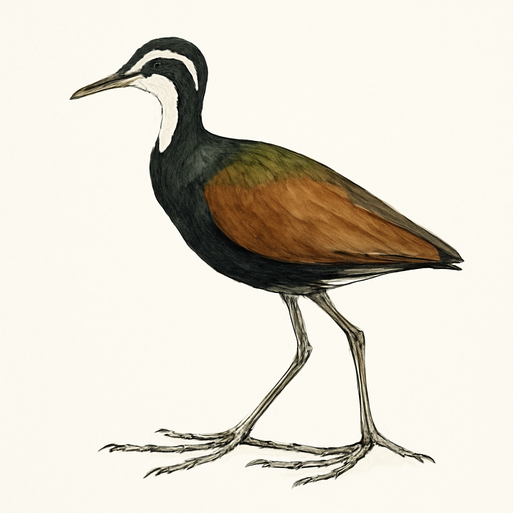 Illustrazione di Bronze-winged Jacana