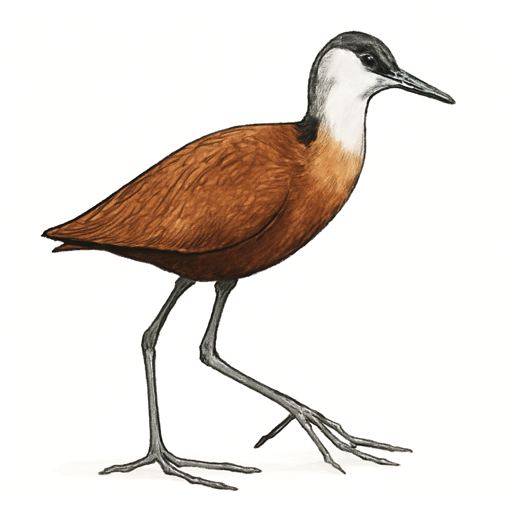 African Jacana illustration
