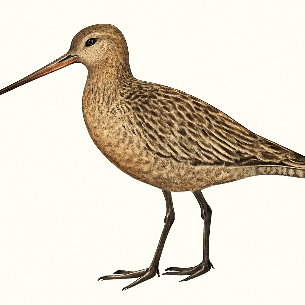 Bar-tailed Godwit illustration