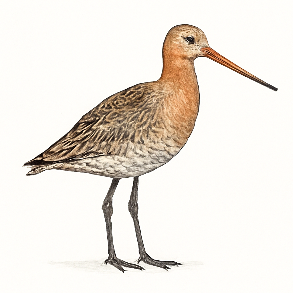 Black-tailed Godwit illustration