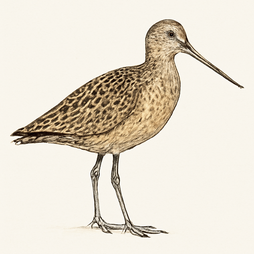 Marbled Godwit illustration
