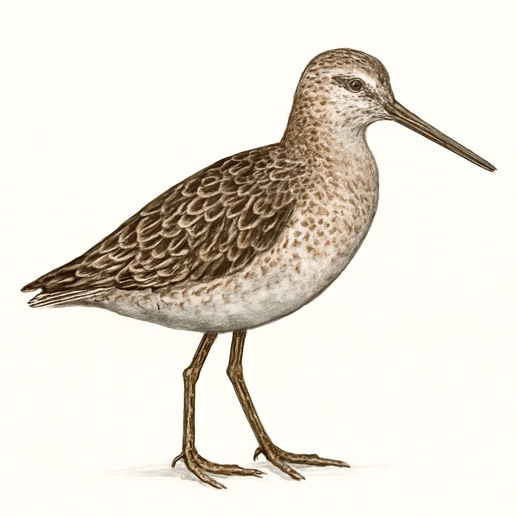 Illustrazione di Asian Dowitcher