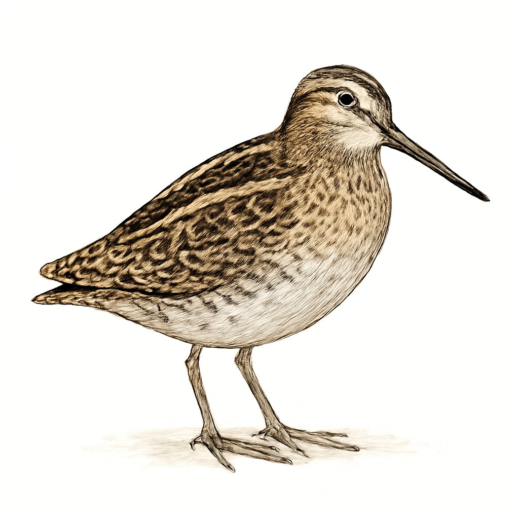Illustration von Zwergschnepfe