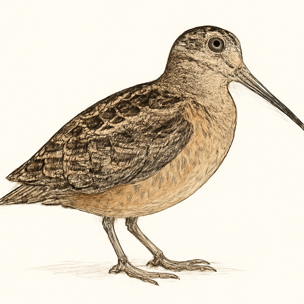 Illustration de Bécasse d'Amérique