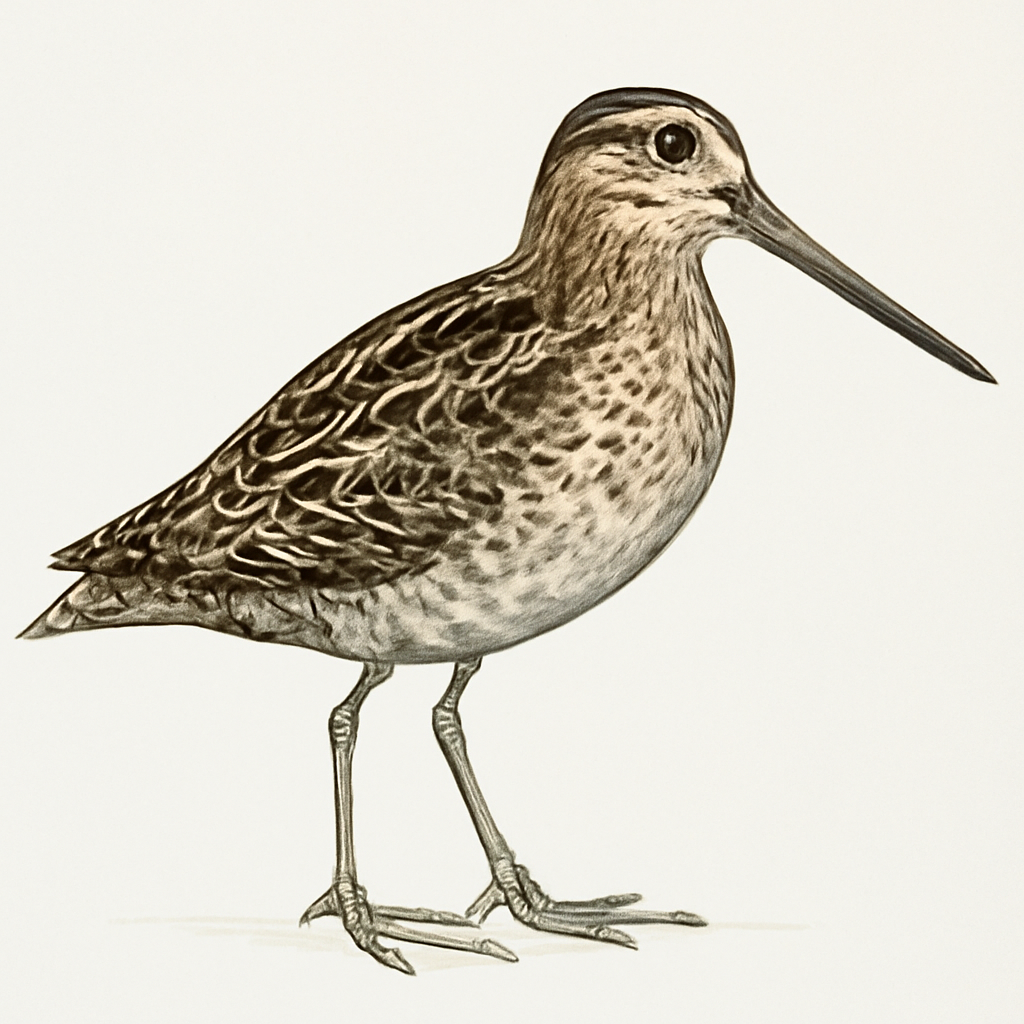 Illustration von Japanbekassine