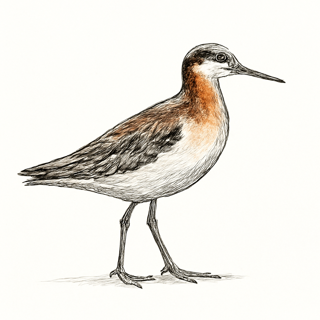 Wilson's Phalarope illustration