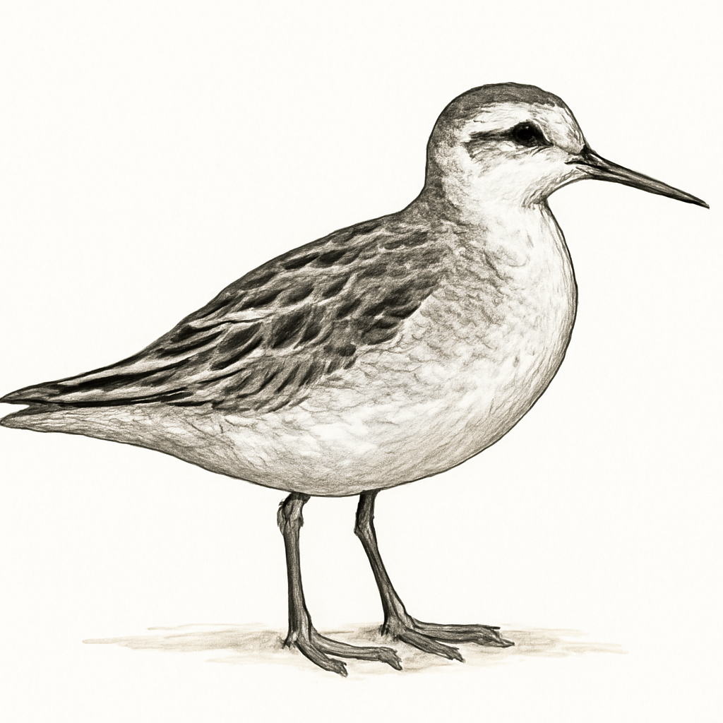 Grey Phalarope illustration