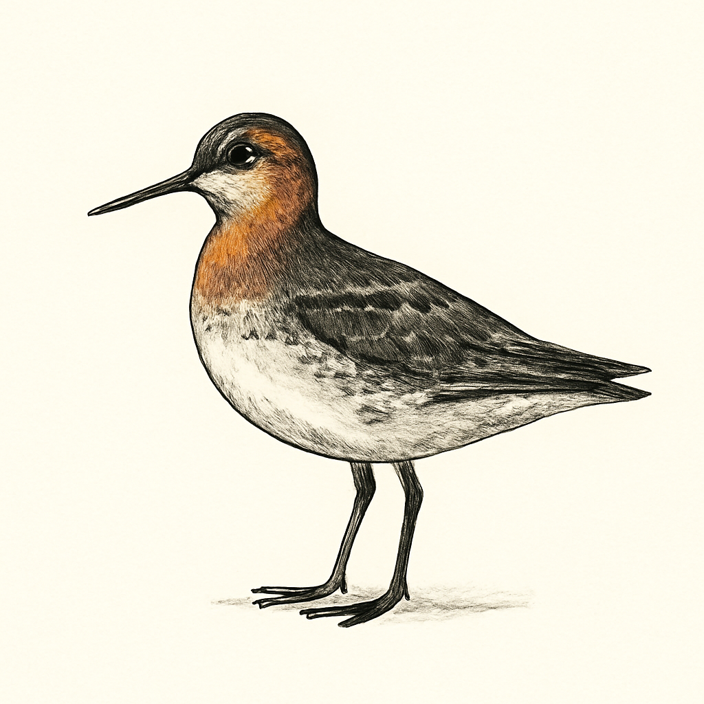 Red-necked Phalarope illustration