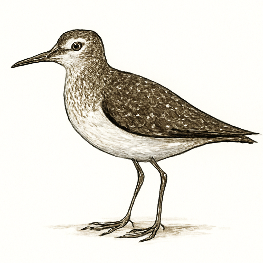 Solitary Sandpiper illustration