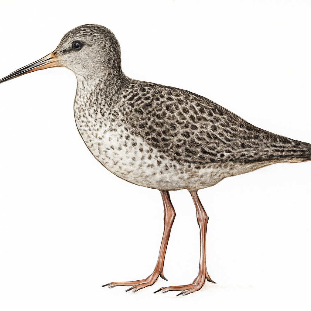 Spotted Redshank illustration