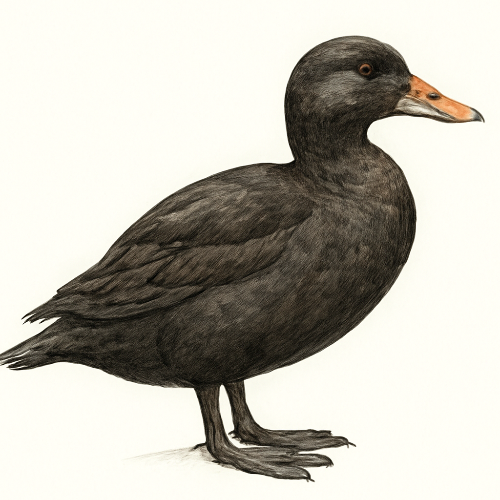 Velvet Scoter illustration