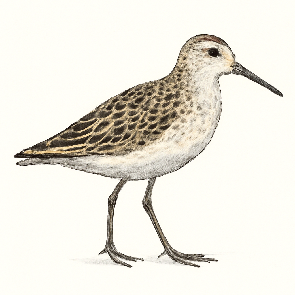 Broad-billed Sandpiper illustration