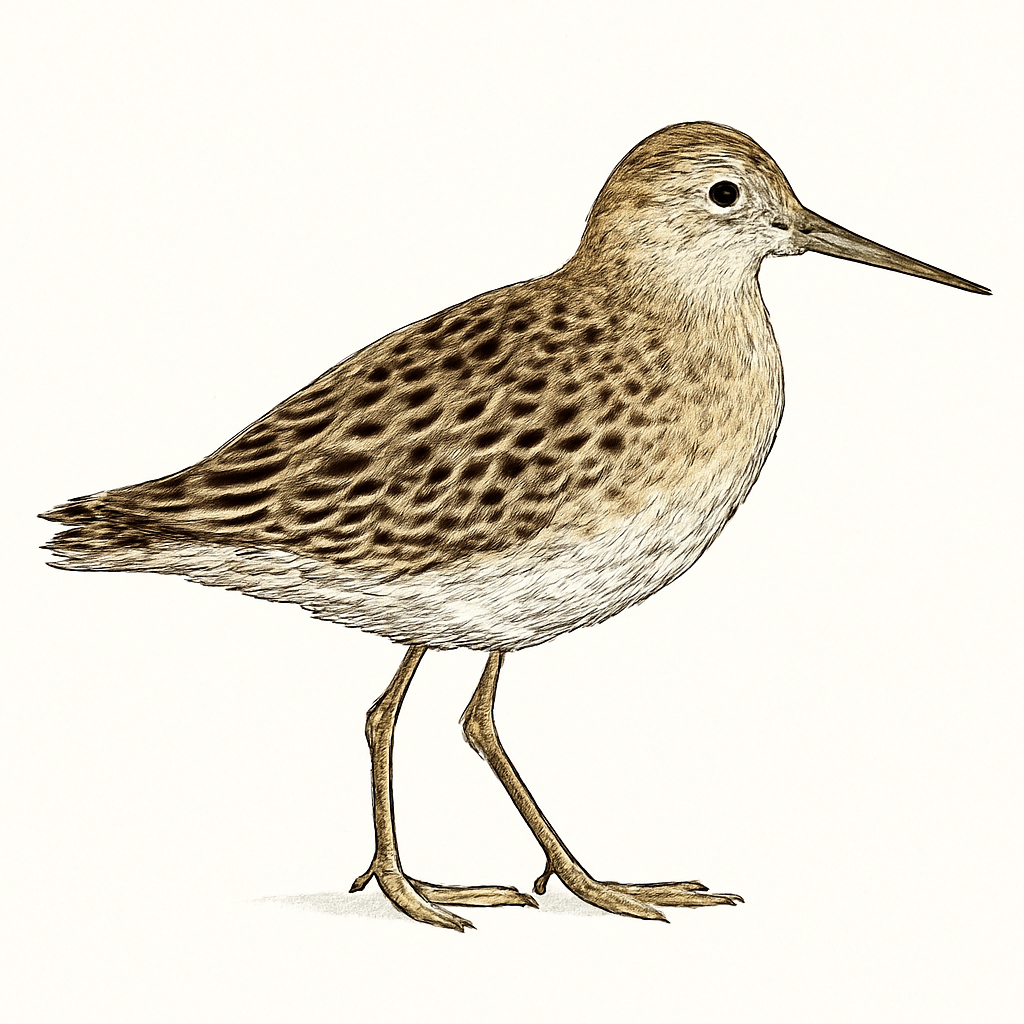 Illustrazione di Sharp-tailed Sandpiper