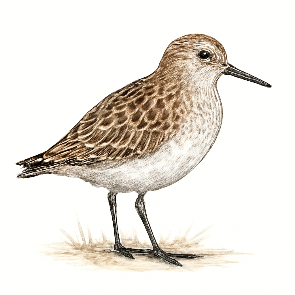 Temminck's Stint illustration
