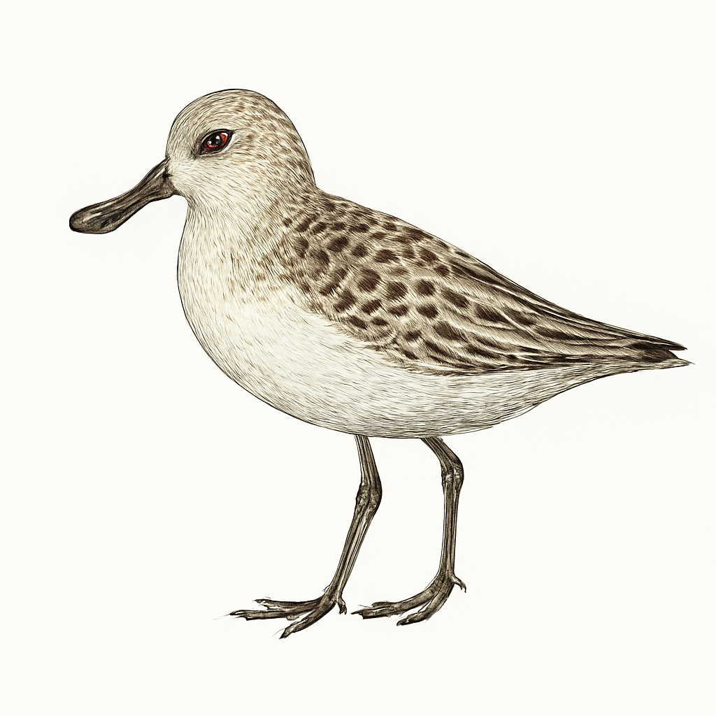 Illustration von Löffelstrandläufer