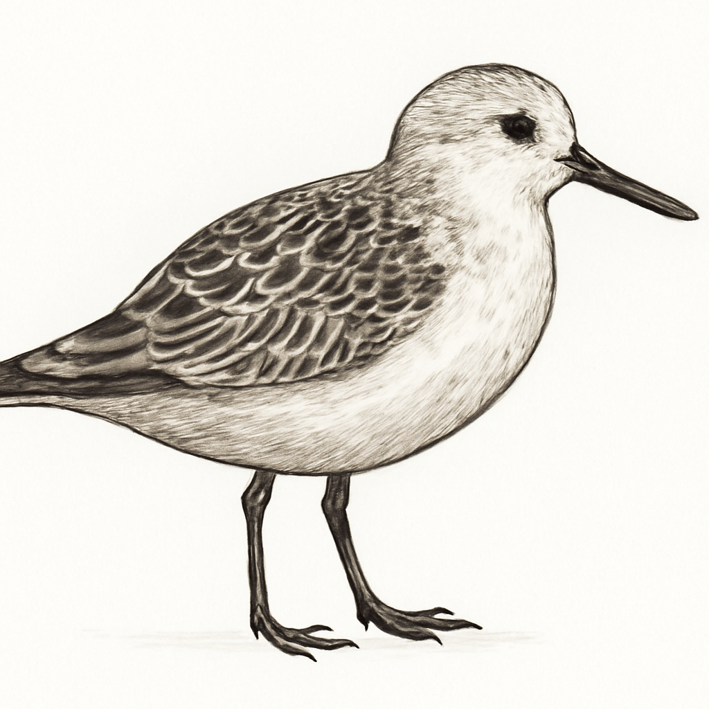 Sanderling illustration