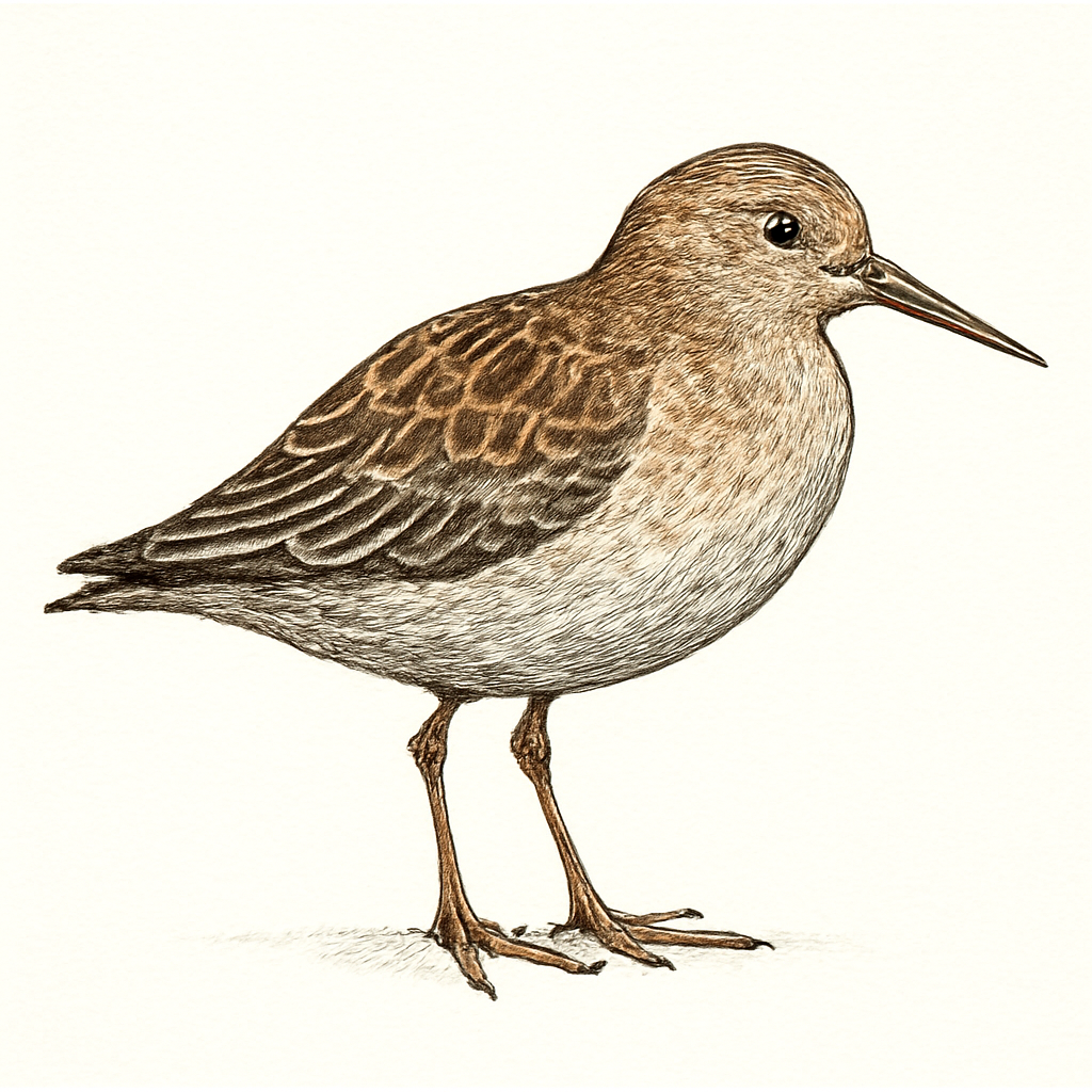 Illustration von Beringstrandläufer