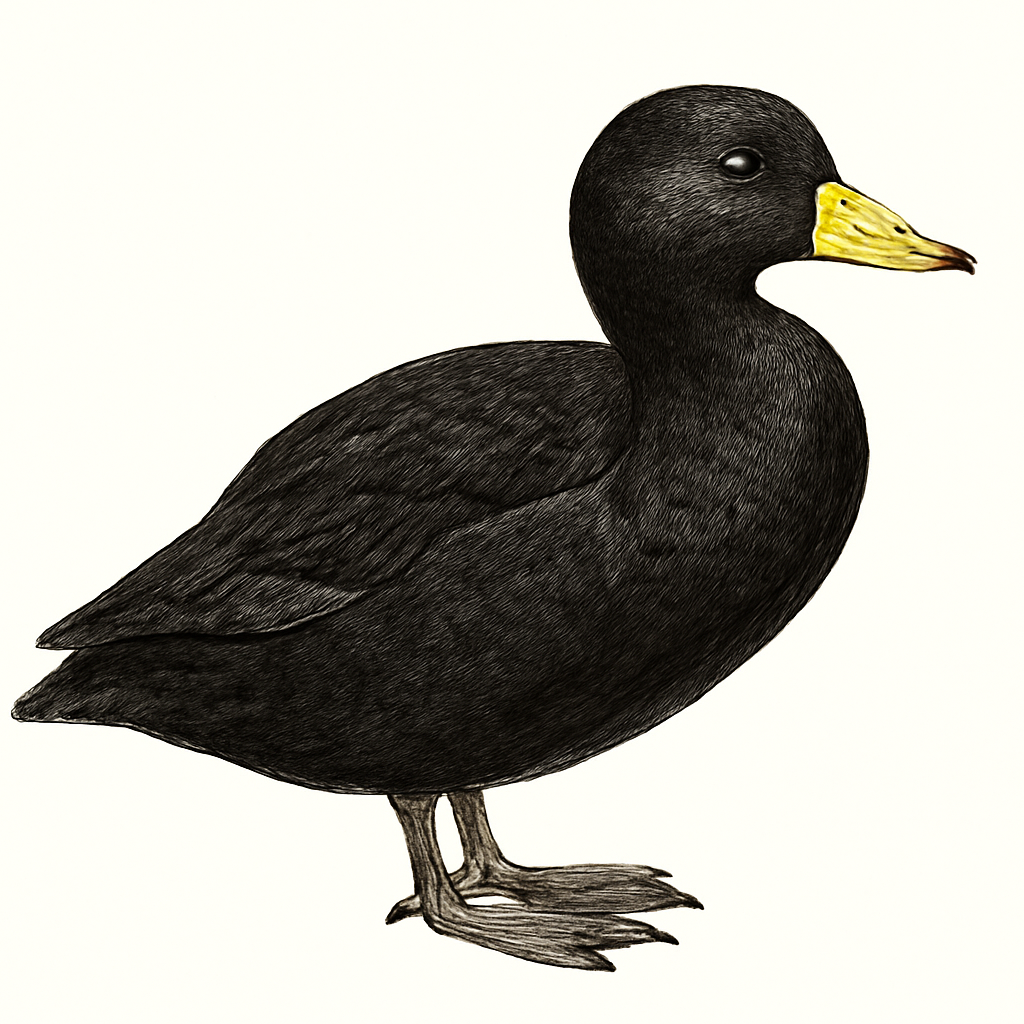 Common Scoter illustration