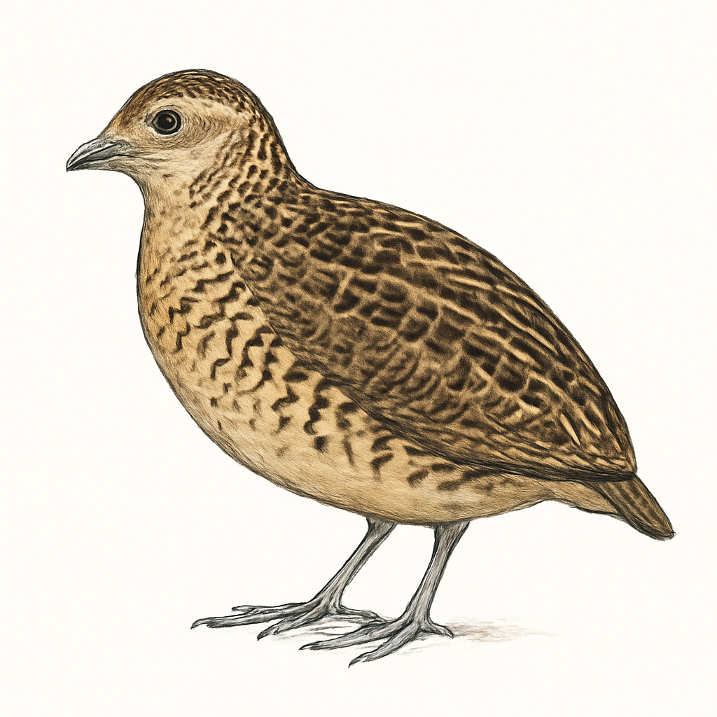 Illustration de Turnix du fynbos