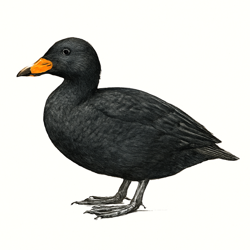 Black Scoter illustration
