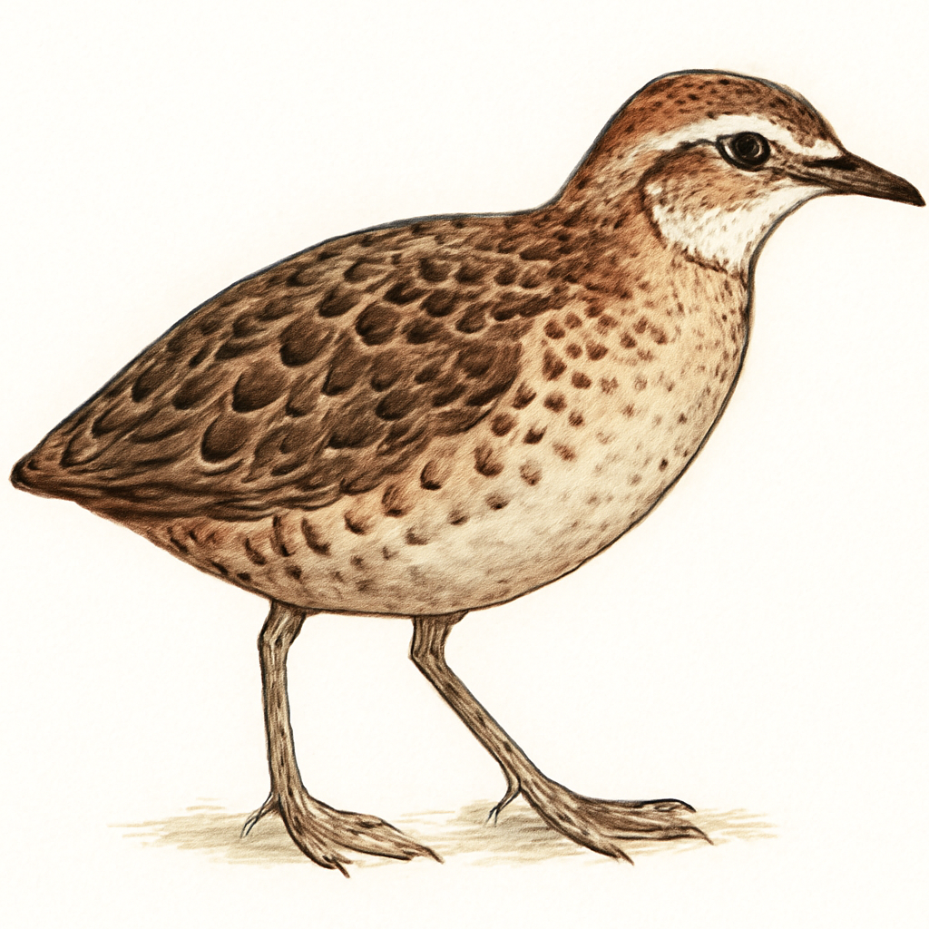 Ilustração de quail-plover