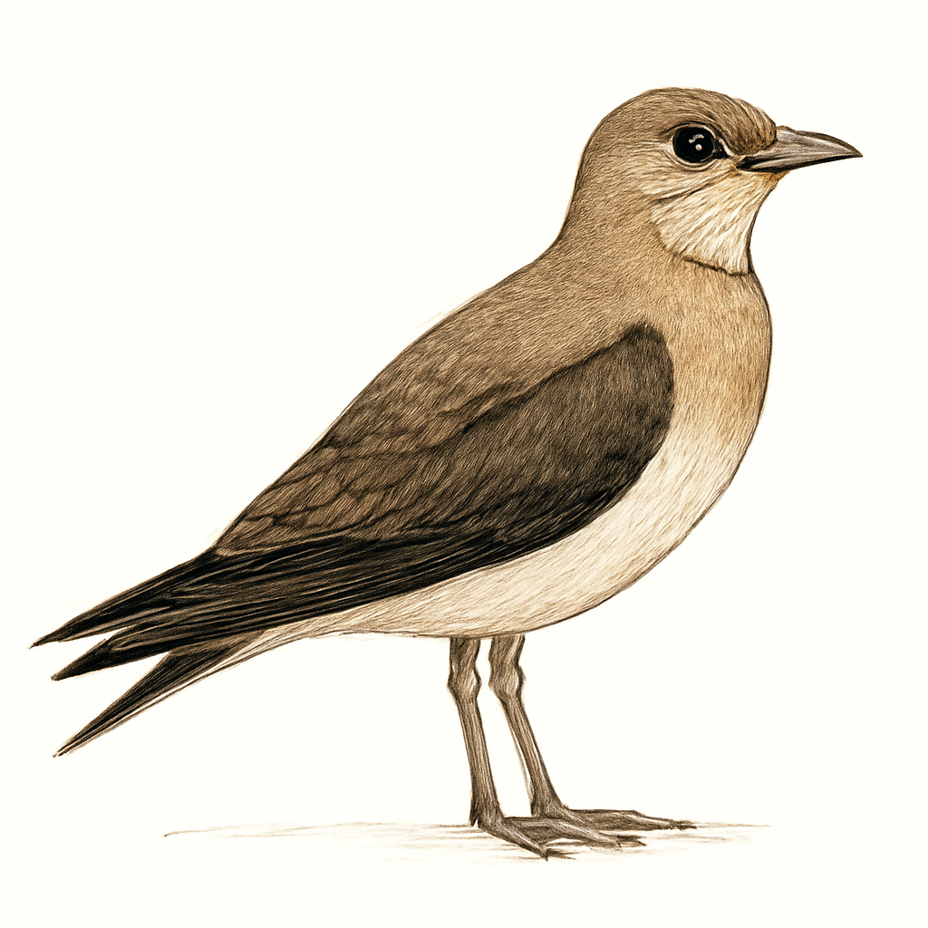 Black-winged Pratincole illustration