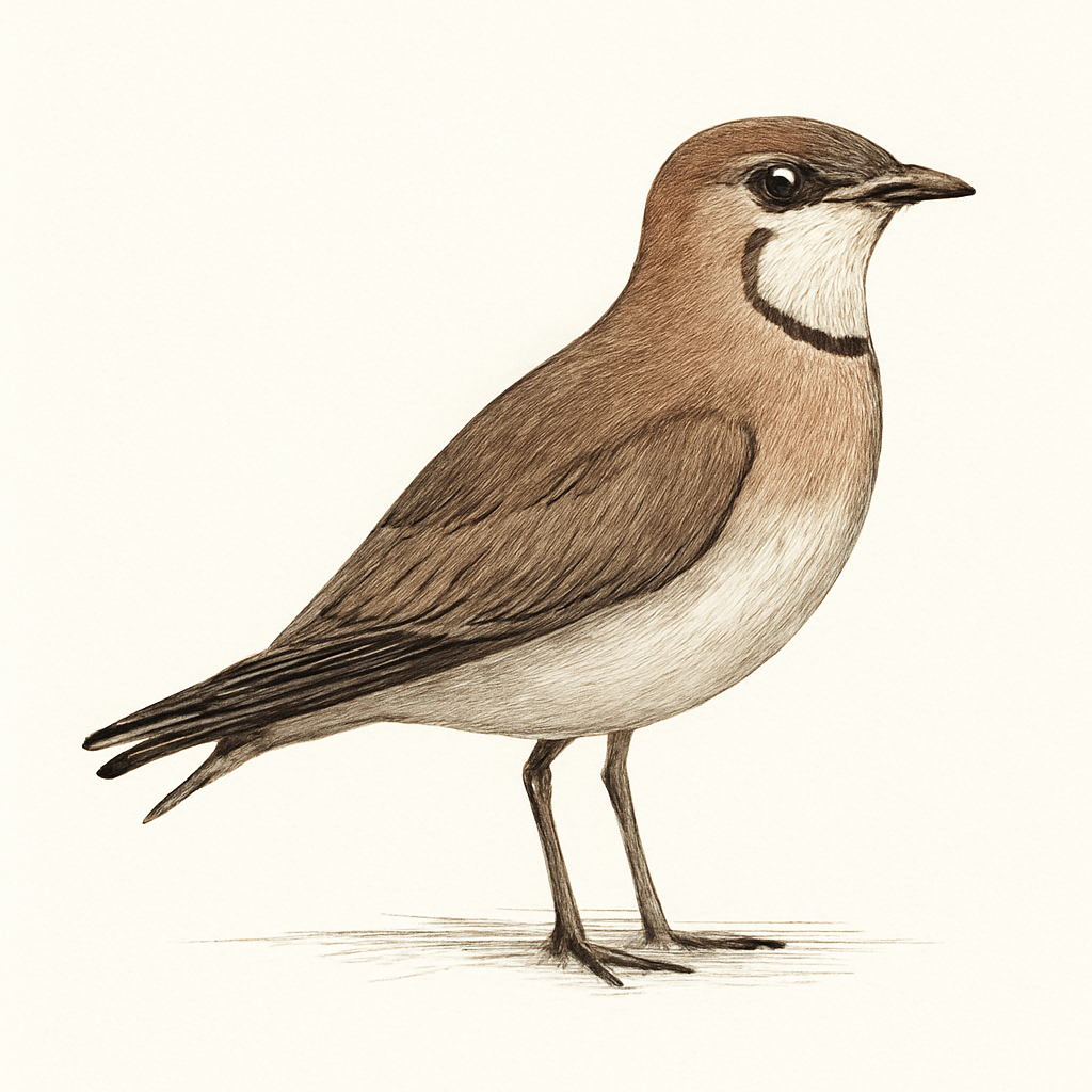 Collared Pratincole illustration