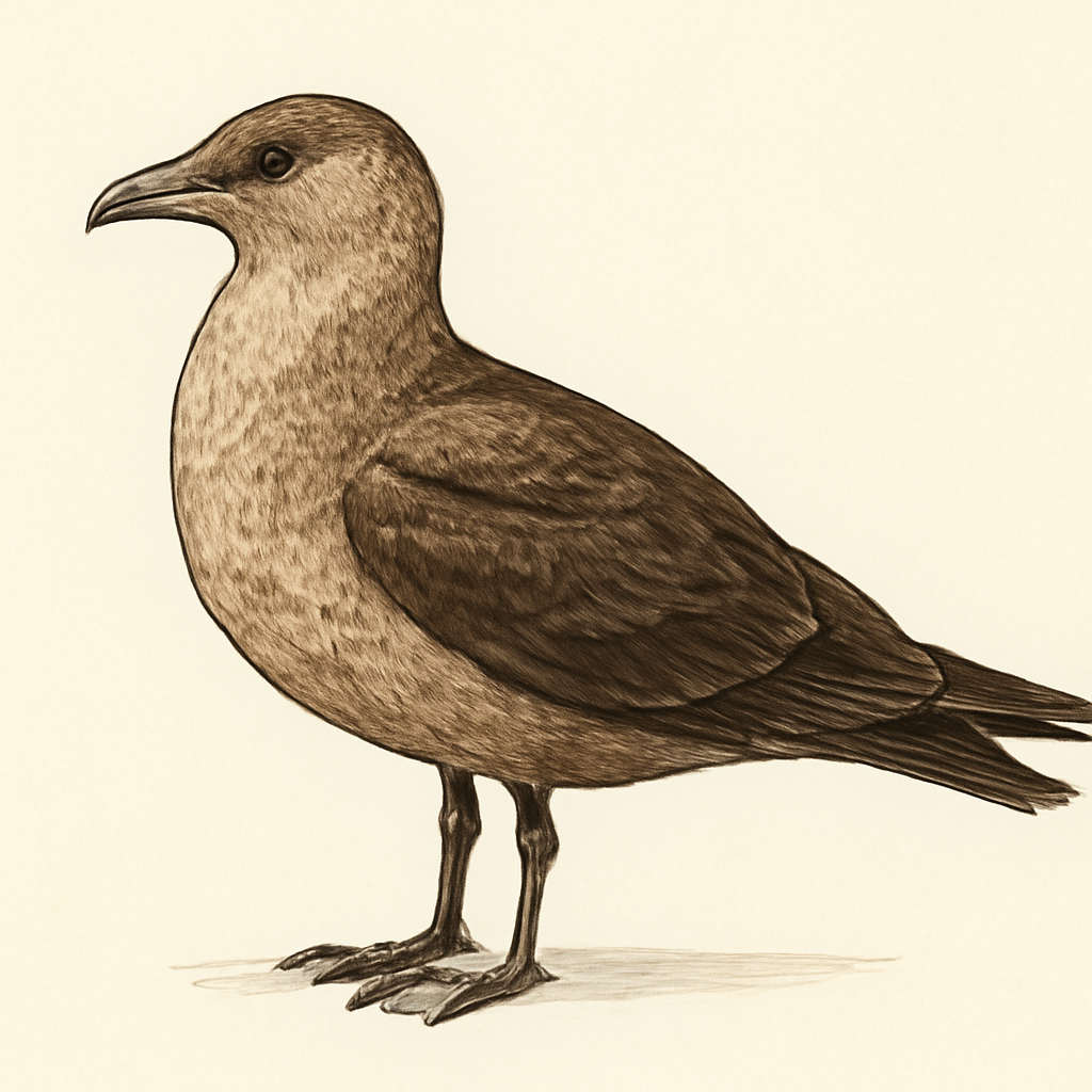 Illustratie van Chileense grote jager