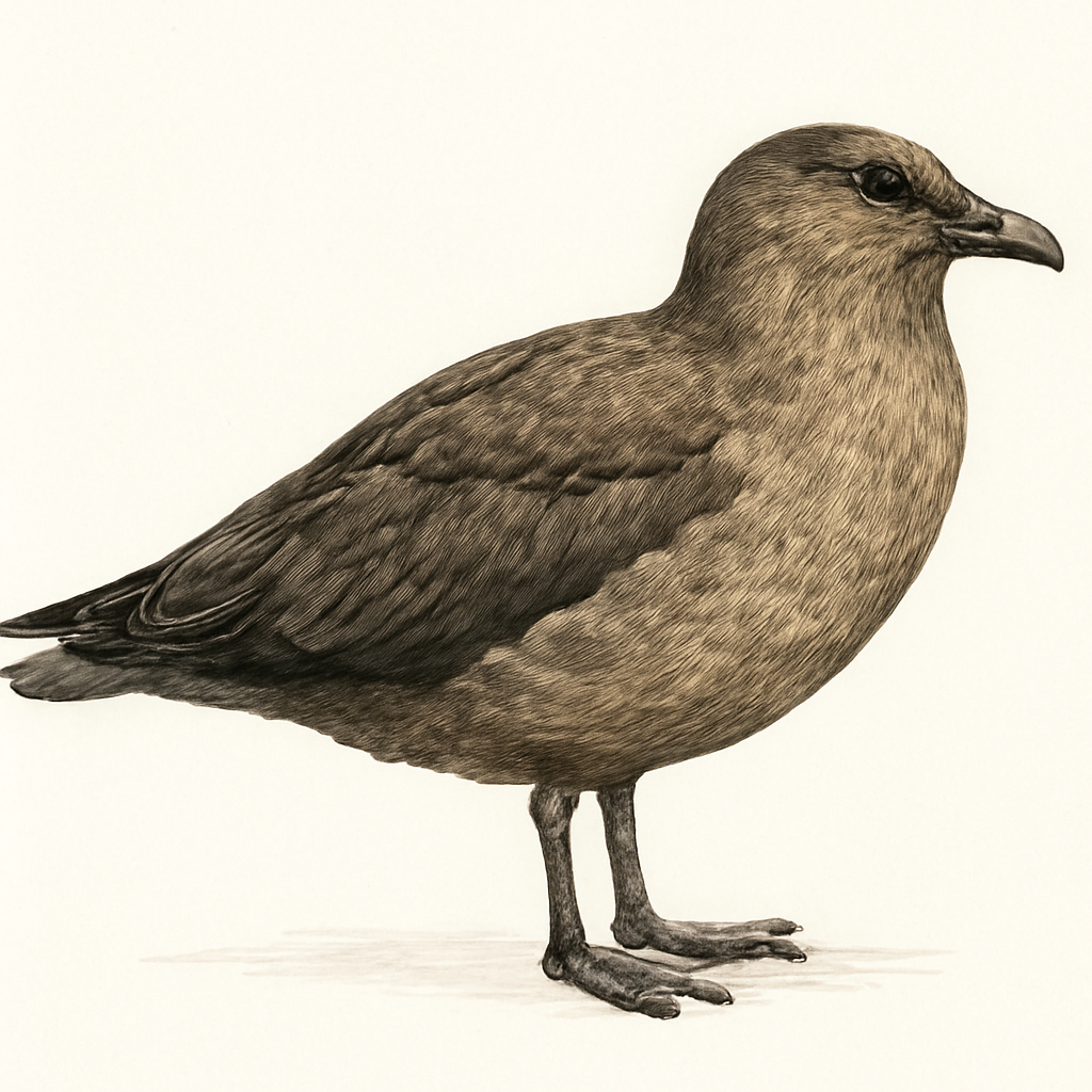 Ilustración de Págalo Subantártico