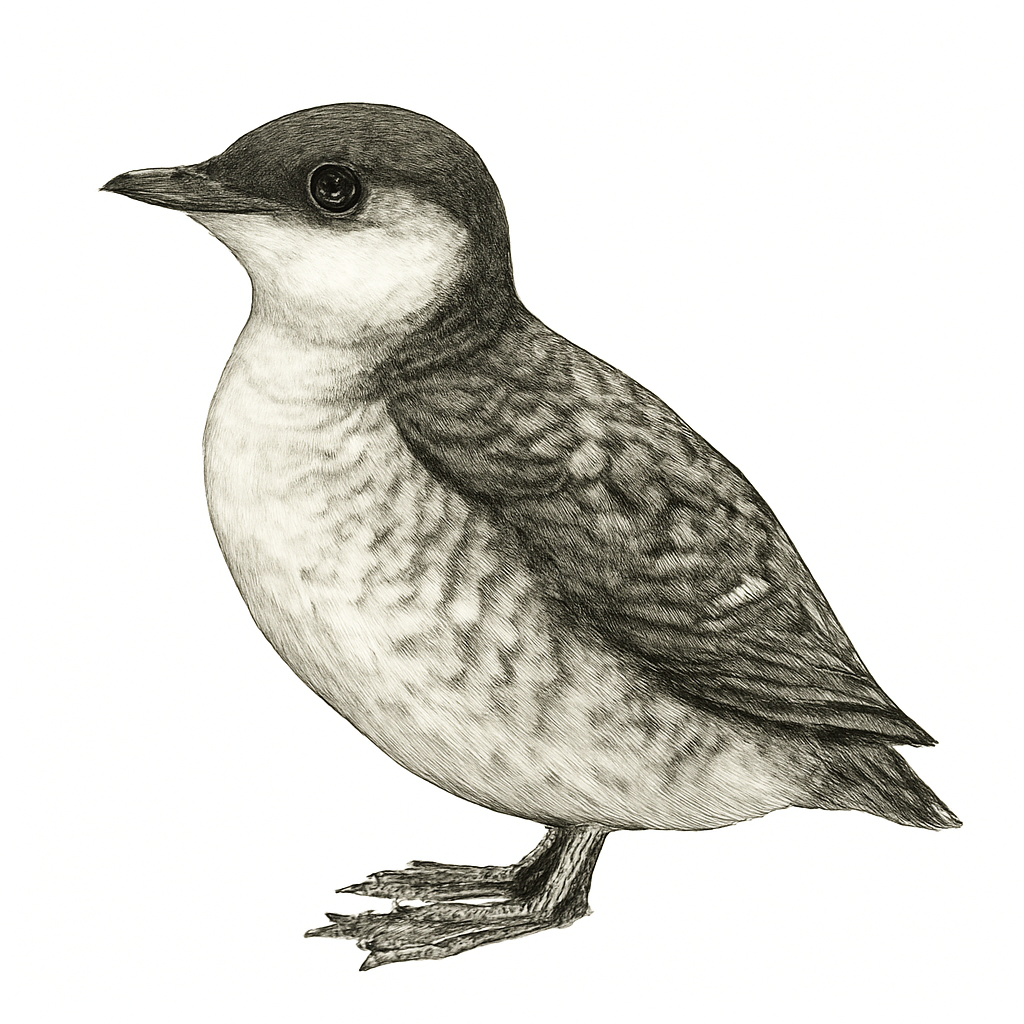 Illustrazione di Marbled Murrelet