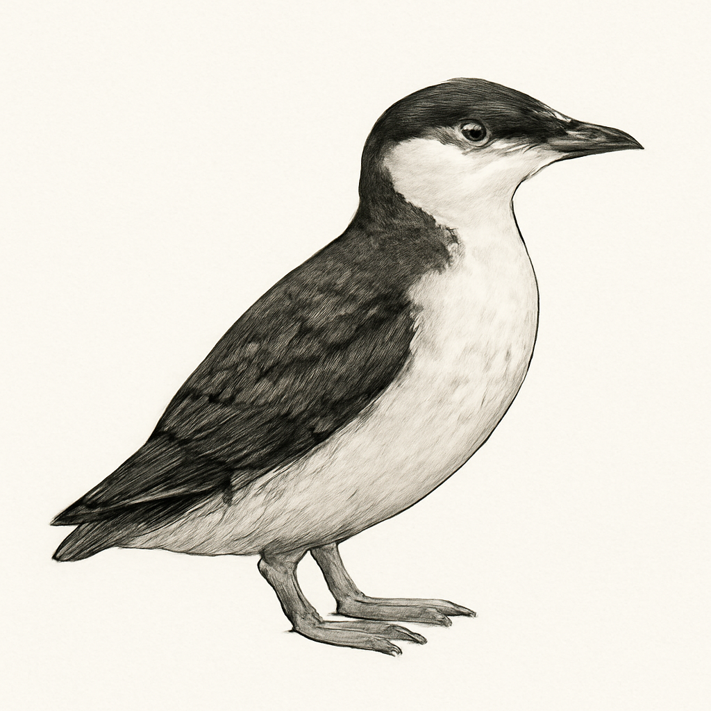 Ancient Murrelet illustration