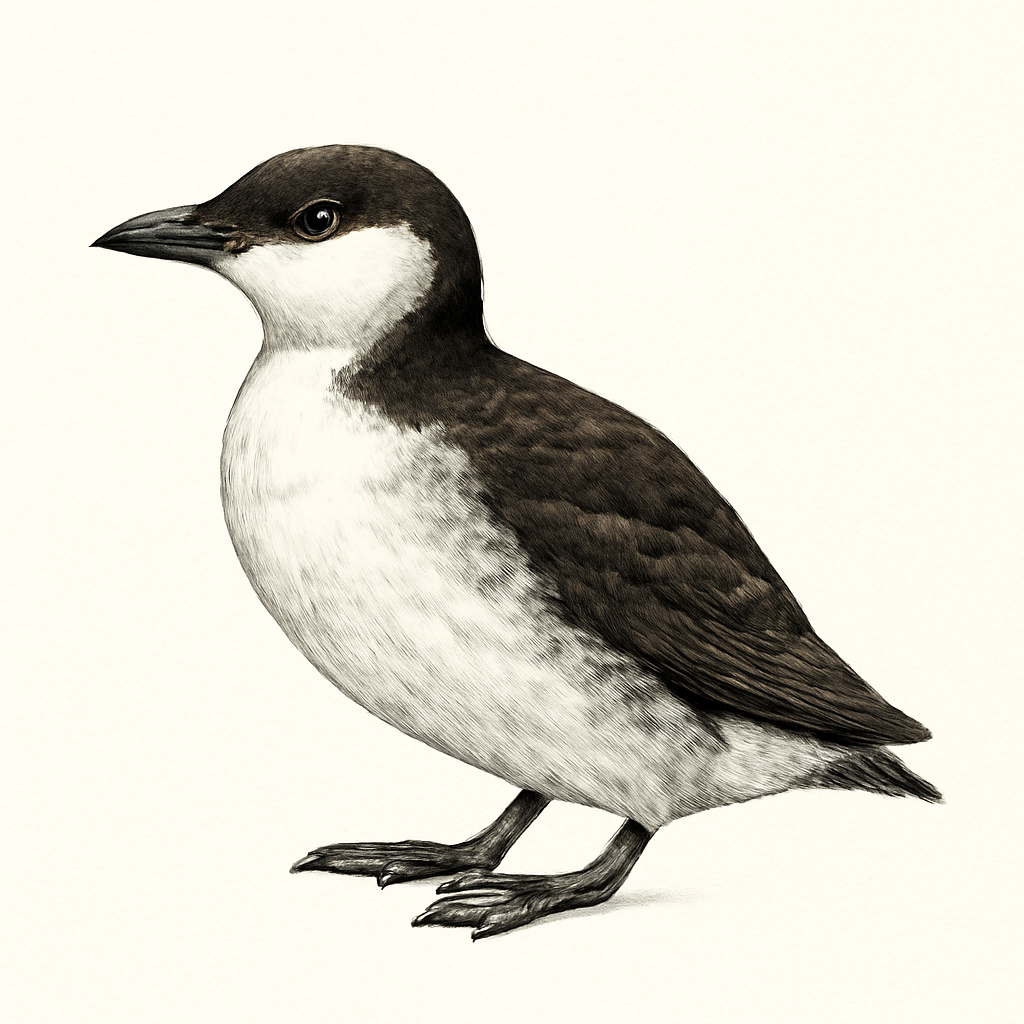 Ilustração de craveri's murrelet